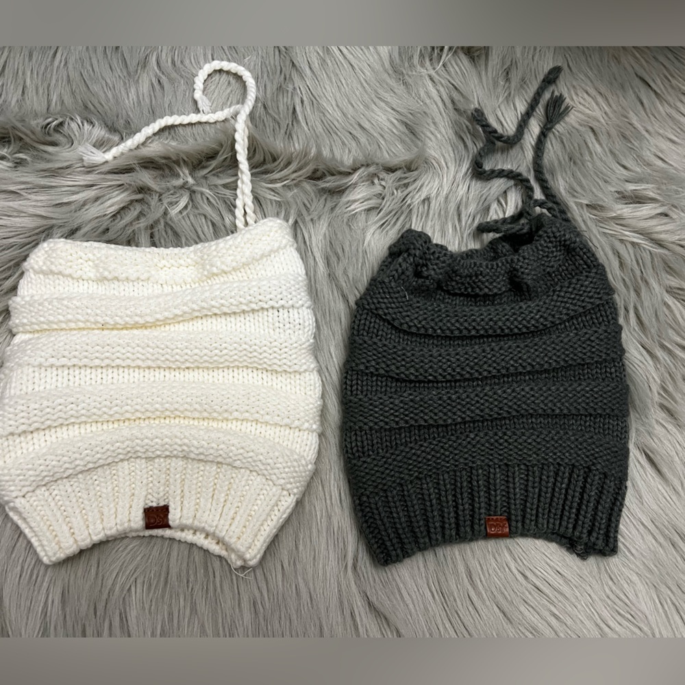 Messy Bun Quality Knit Hat